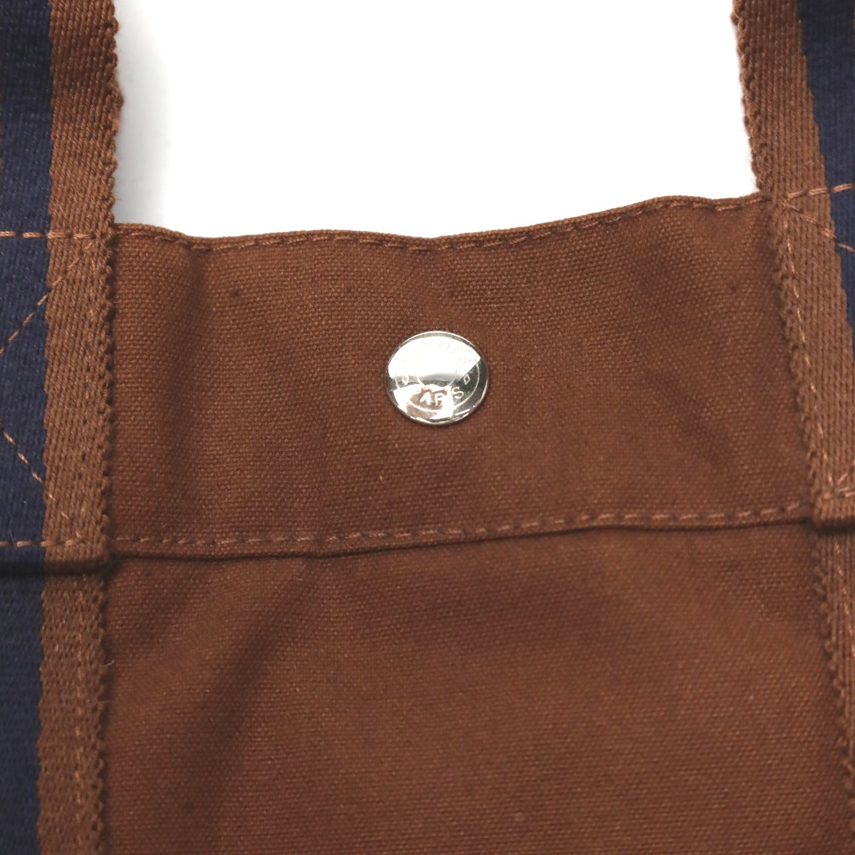 HERMES Tote Bag canvas Brown Handbag Fool ToeMM unisex(Unisex) Used