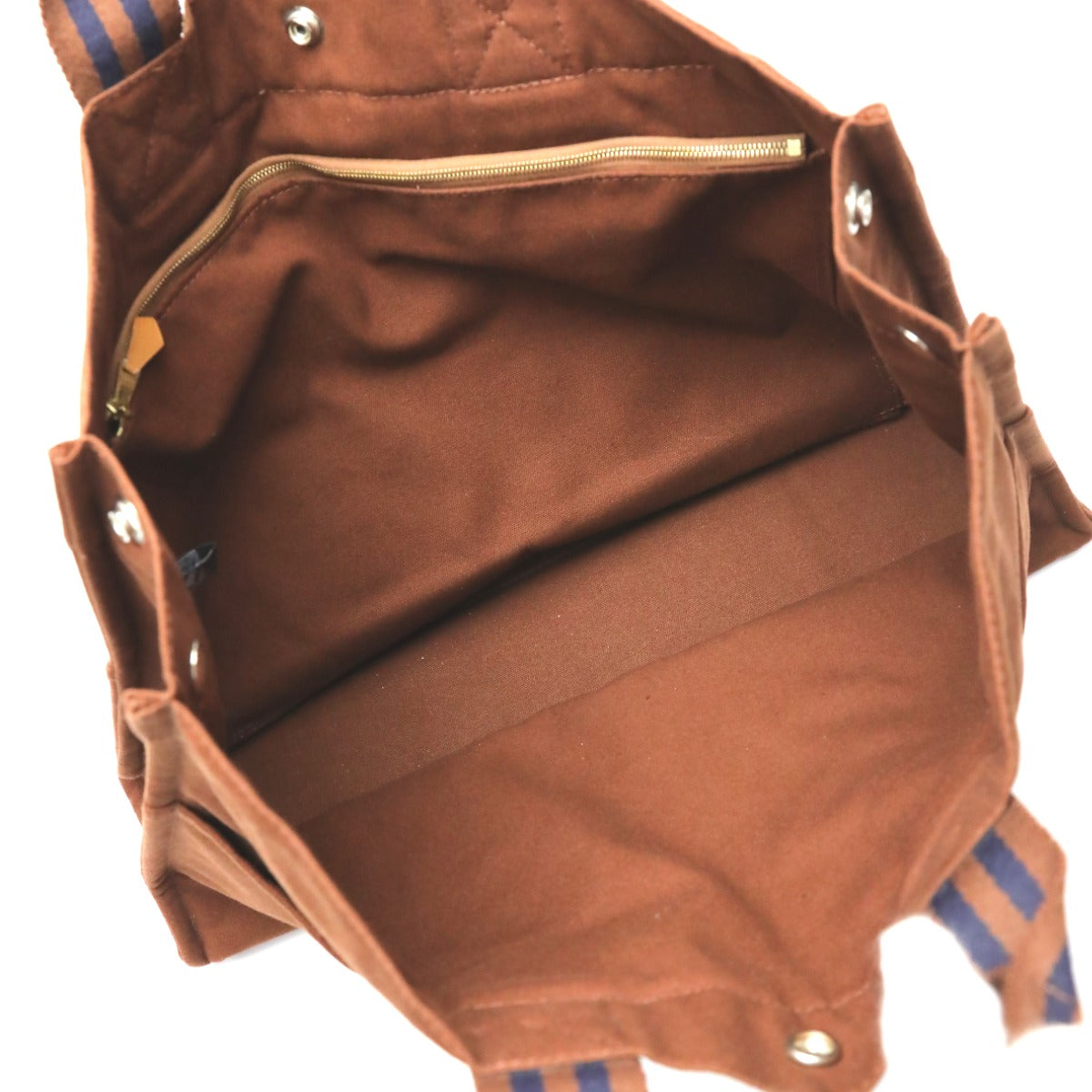 HERMES Tote Bag canvas Brown Handbag Fool ToeMM unisex(Unisex) Used