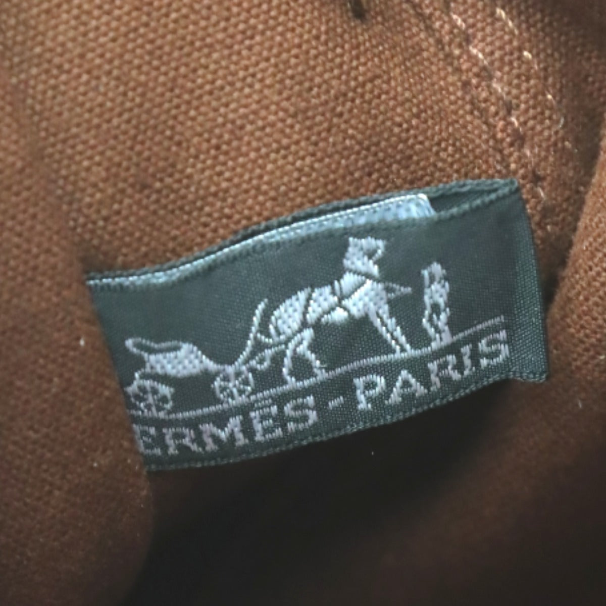 HERMES Tote Bag canvas Brown Handbag Fool ToeMM unisex(Unisex) Used