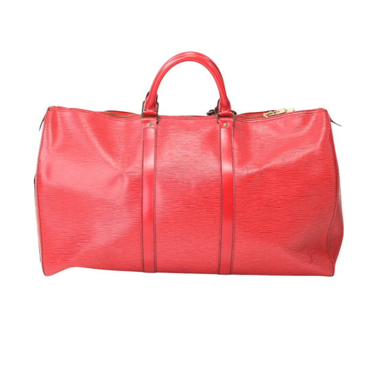 LOUIS VUITTON Boston Duffel bag M42967 Epi Leather Castilian red Epi Keepall 50