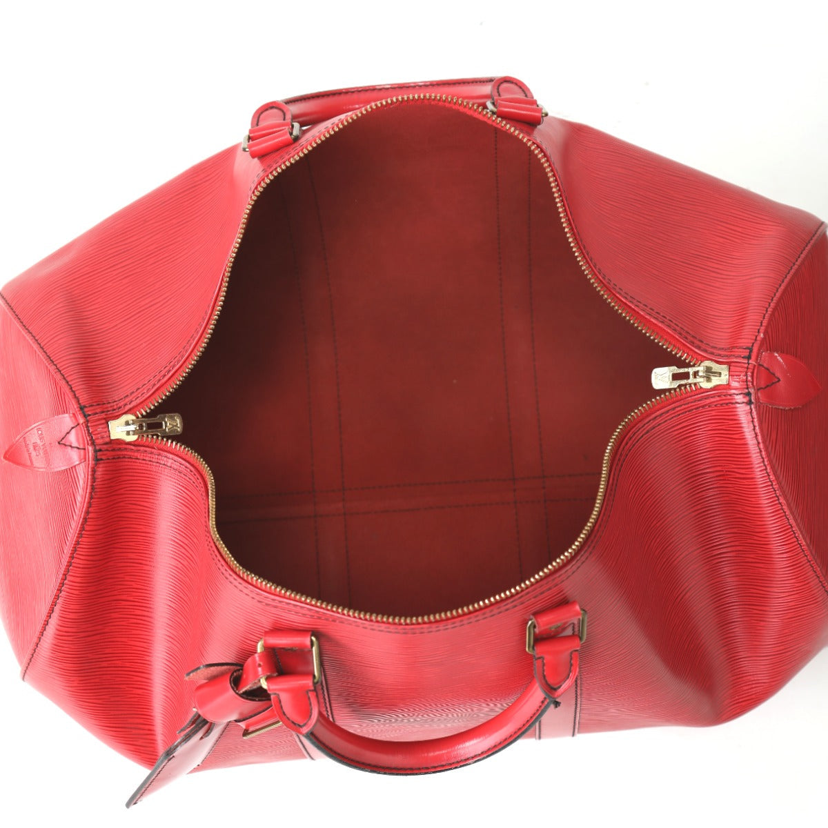 LOUIS VUITTON Boston Duffel bag M42967 Epi Leather Castilian red Epi Keepall 50