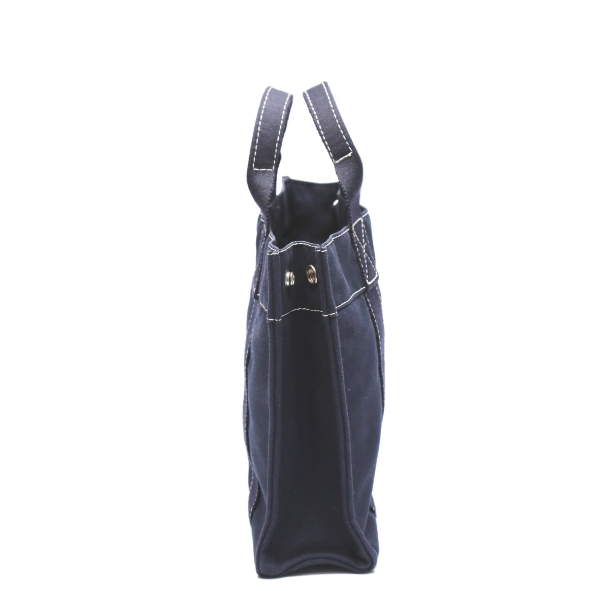 HERMES Tote Bag canvas Navy Her Line canvas