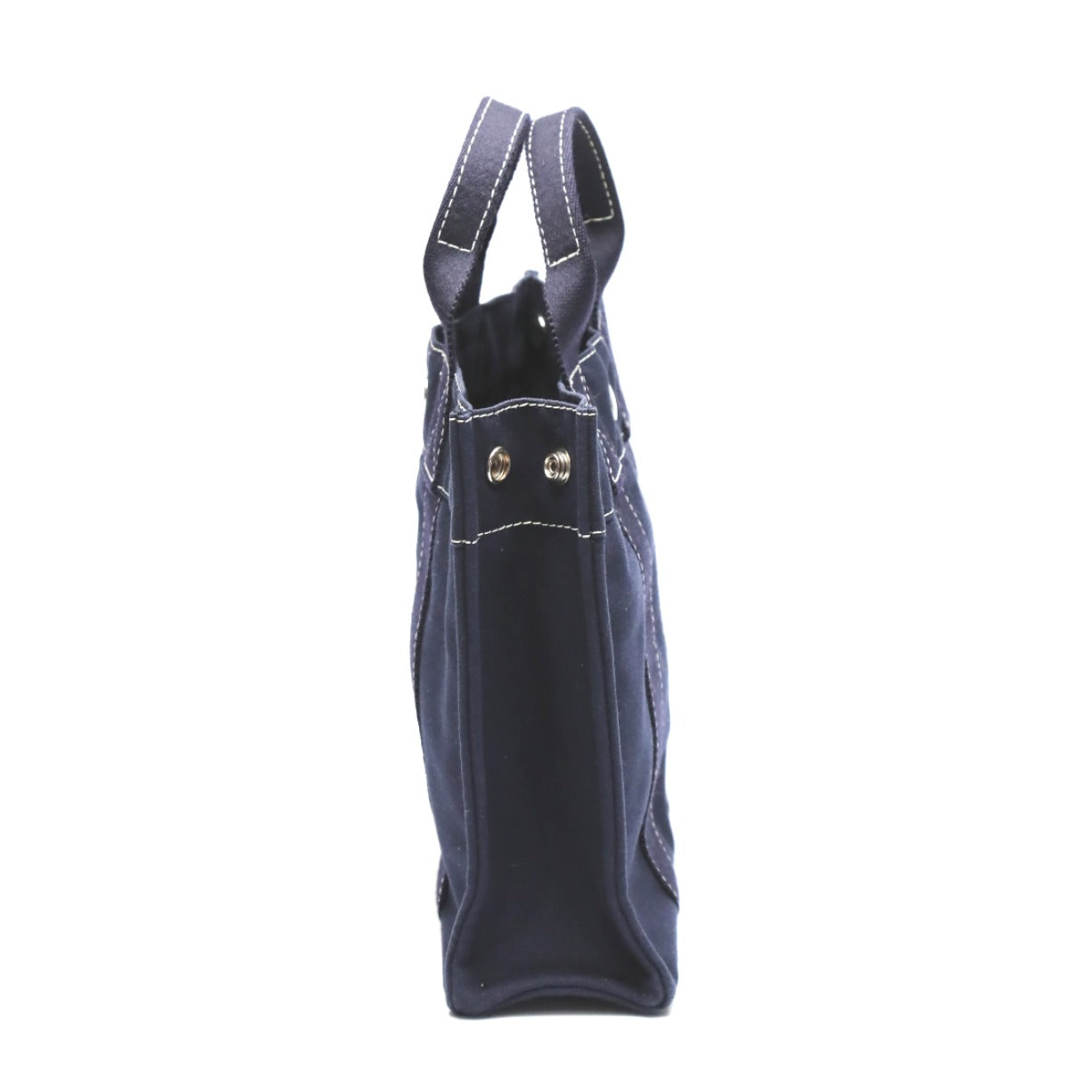 HERMES Tote Bag canvas Navy Her Line canvas