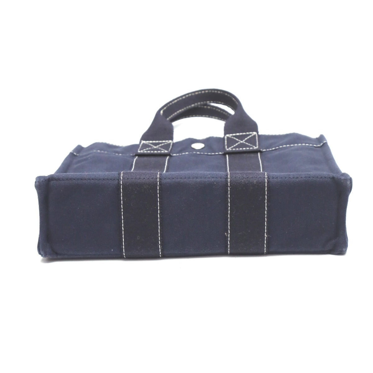 HERMES Tote Bag canvas Navy Her Line canvas
