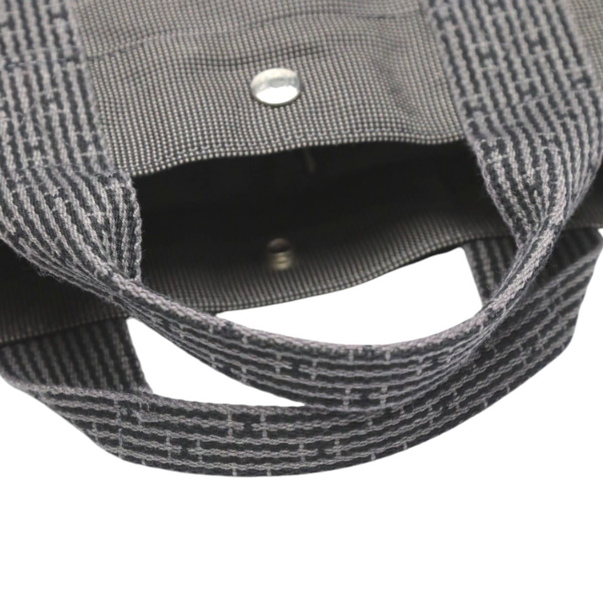 HERMES Tote Bag canvas gray Her Line canvas