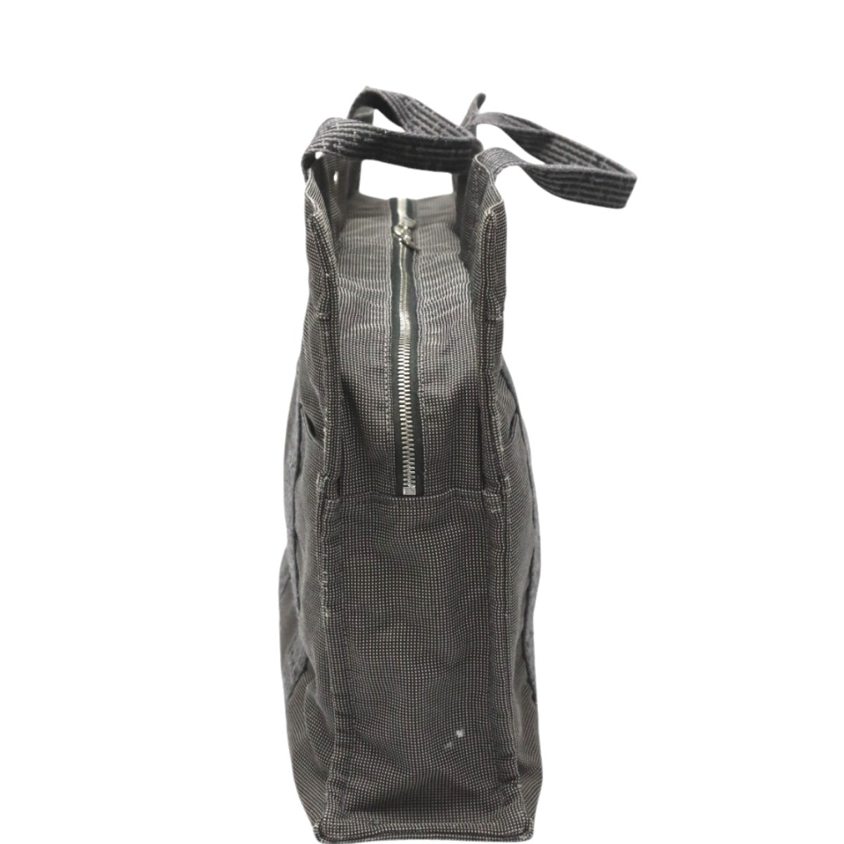 HERMES Tote Bag canvas gray Her Line canvas
