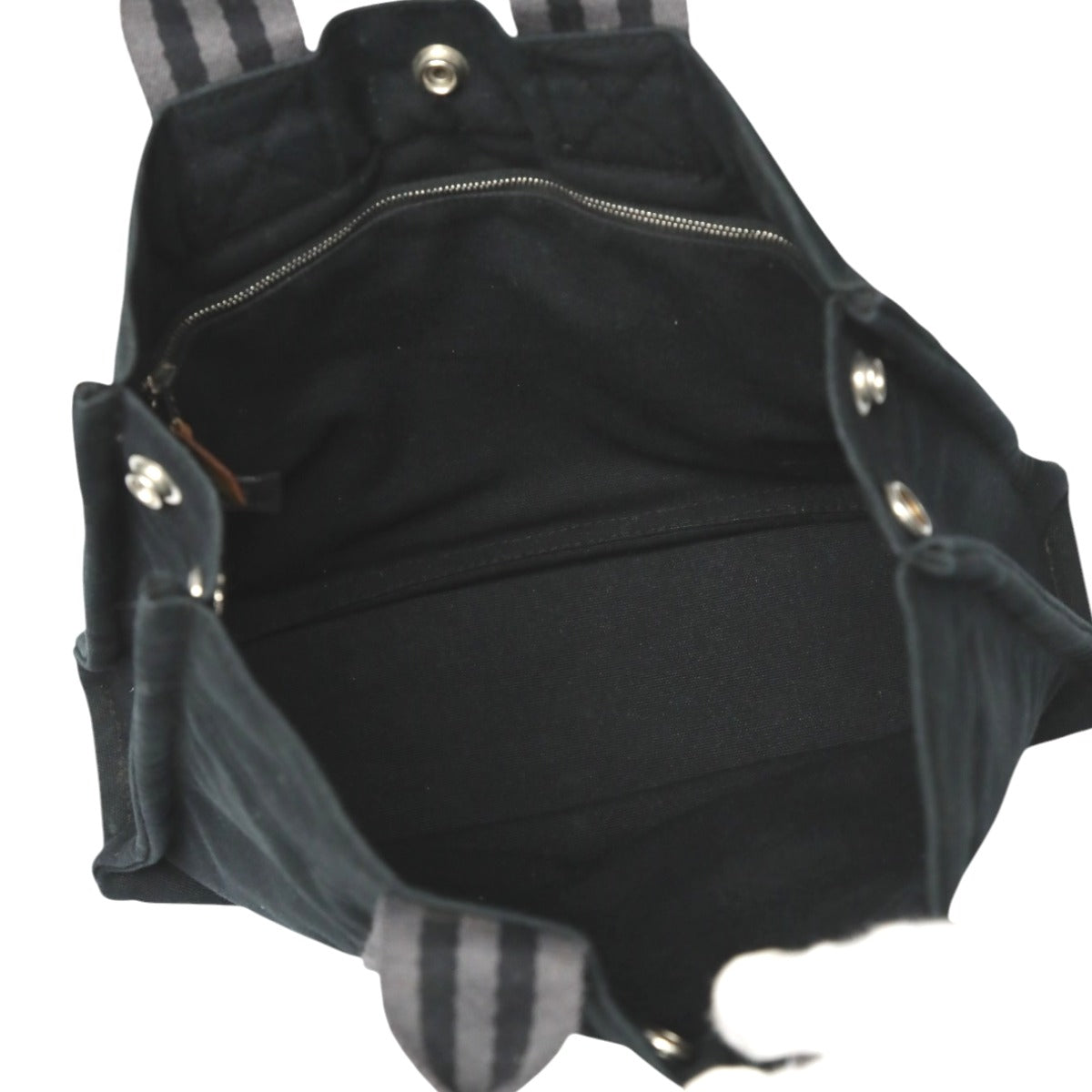 HERMES Tote Bag canvas gray Her Line Tote PM