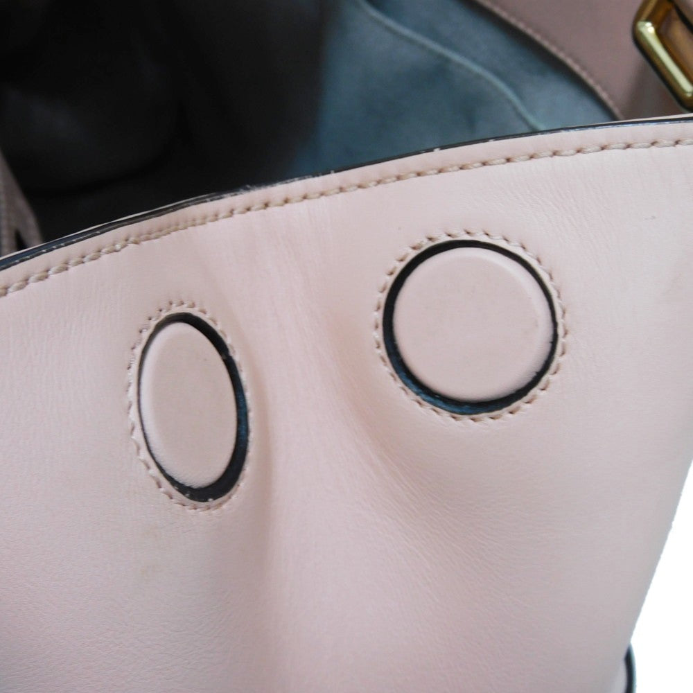 GUCCI Handbag 453767 DVU0G 5909 Smooth Calfskin Leather Light pink Bamboo Faux Pearl Nimfair Small