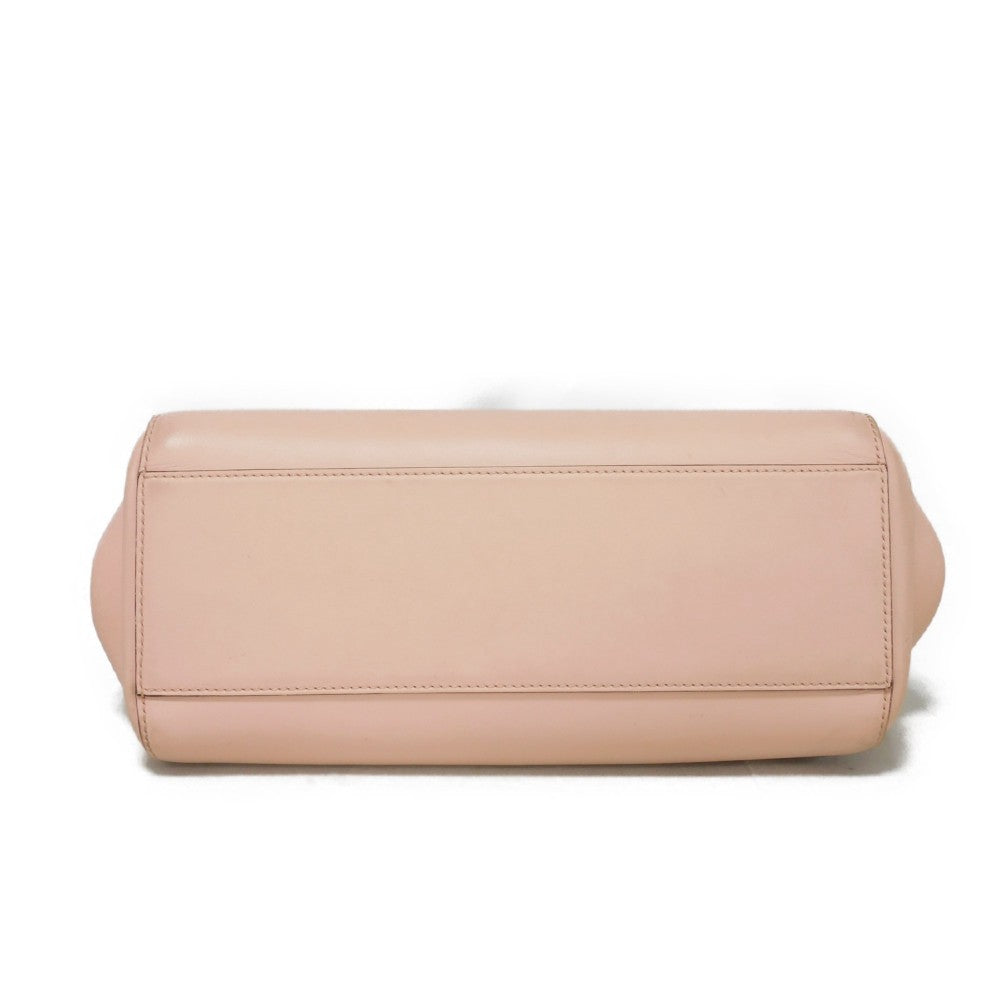 GUCCI Handbag 453767 DVU0G 5909 Smooth Calfskin Leather Light pink Bamboo Faux Pearl Nimfair Small
