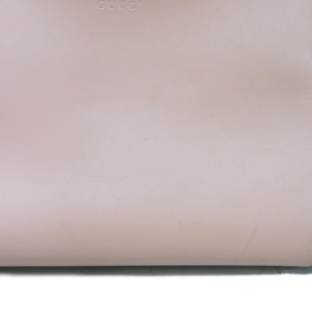 GUCCI Handbag 453767 DVU0G 5909 Smooth Calfskin Leather Light pink Bamboo Faux Pearl Nimfair Small