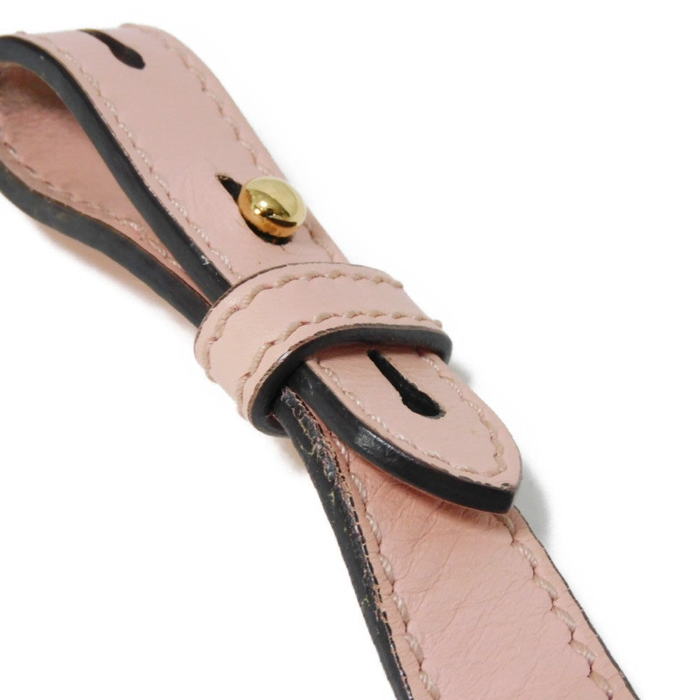 GUCCI Handbag 453767 DVU0G 5909 Smooth Calfskin Leather Light pink Bamboo Faux Pearl Nimfair Small