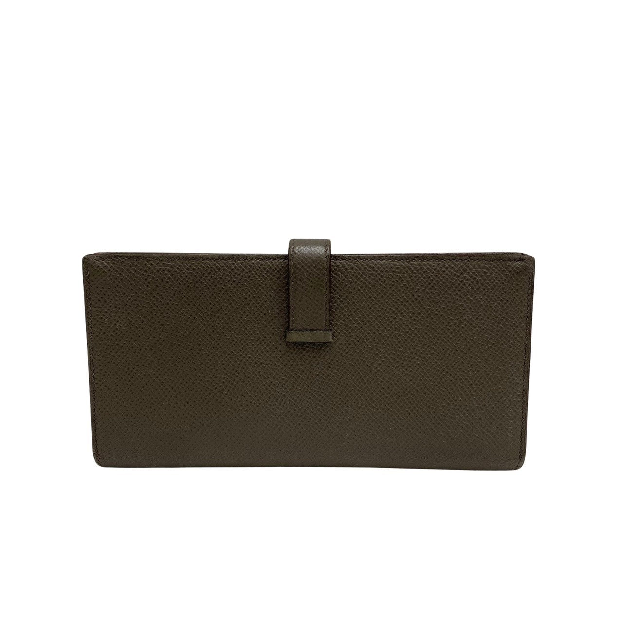 HERMES Long Wallet Purse Epsom gray Beansufla