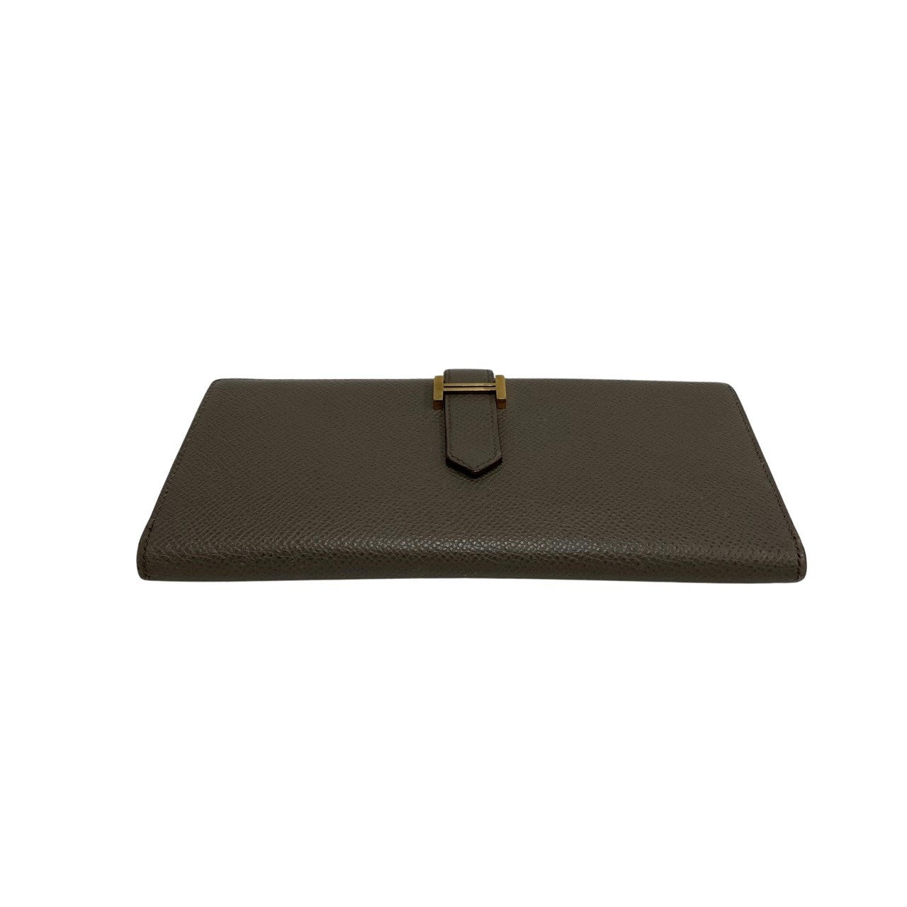 HERMES Long Wallet Purse Epsom gray Beansufla