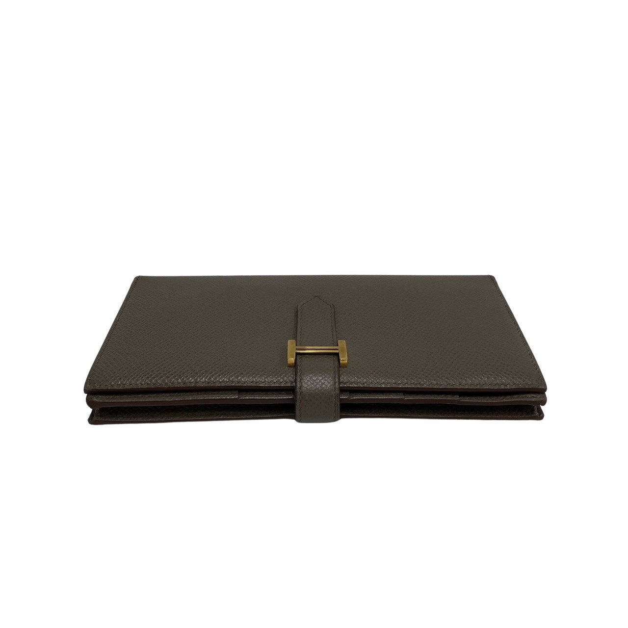 HERMES Long Wallet Purse Epsom gray Beansufla