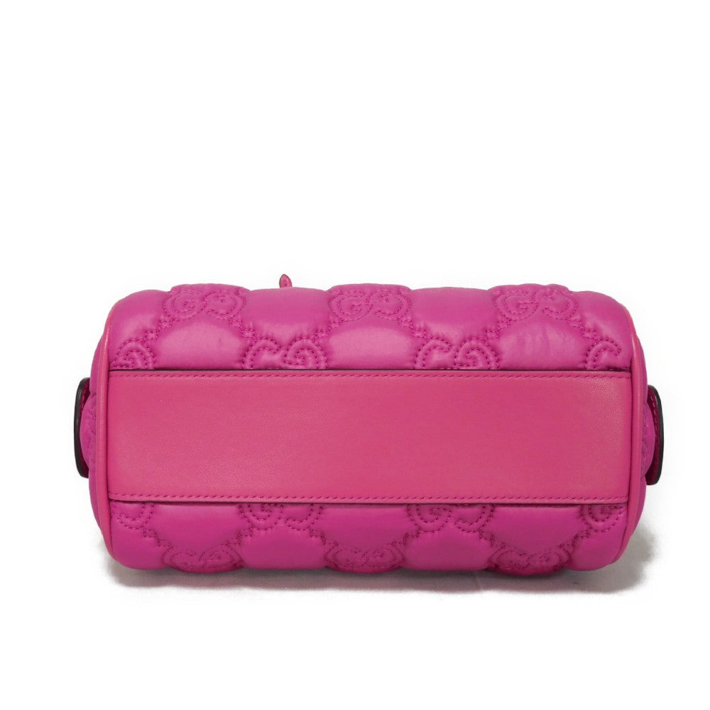 GUCCI Handbag 702251 Nylon pink GG Marmont GG Matelasse Mini Bag