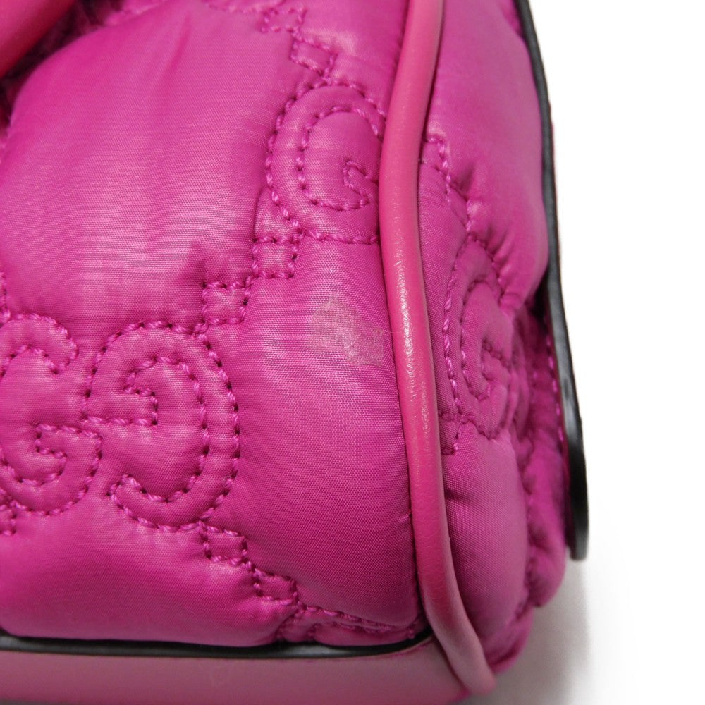 GUCCI Handbag 702251 Nylon pink GG Marmont GG Matelasse Mini Bag