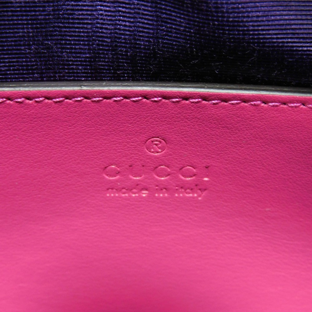 GUCCI Handbag 702251 Nylon pink GG Marmont GG Matelasse Mini Bag