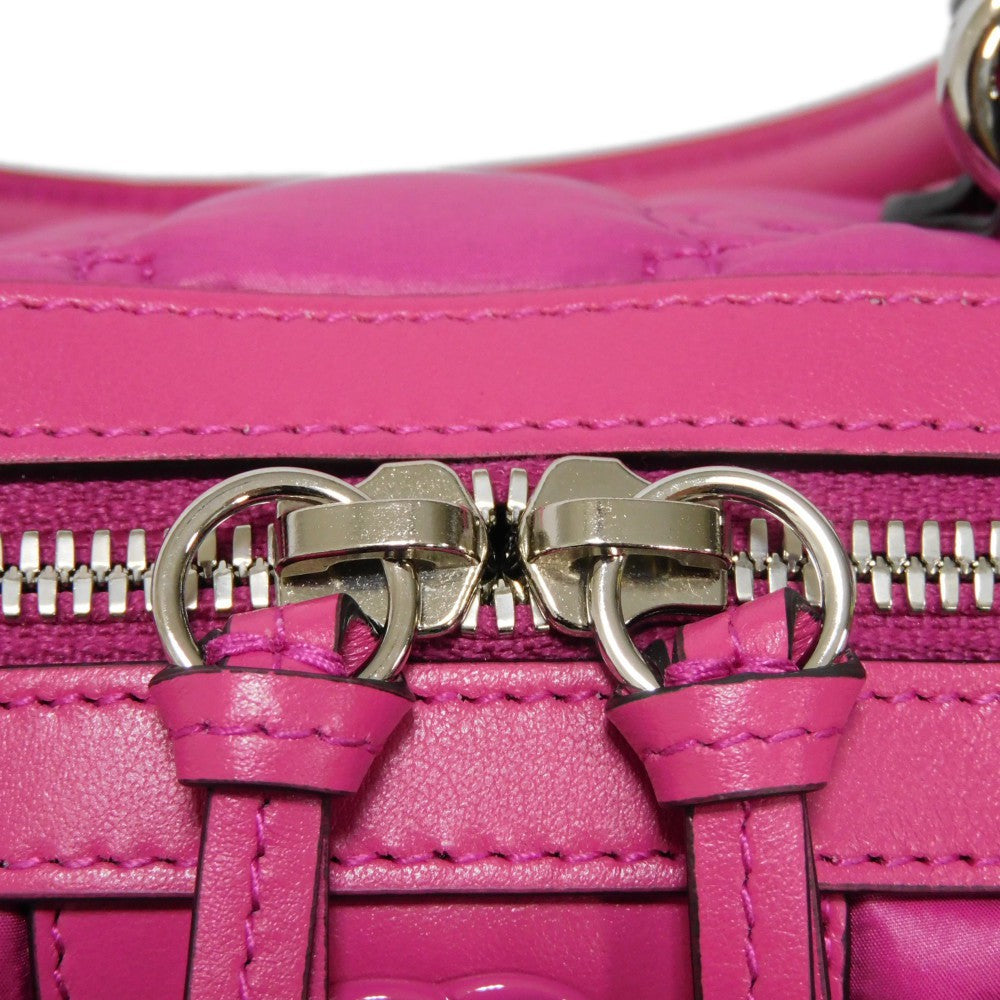 GUCCI Handbag 702251 Nylon pink GG Marmont GG Matelasse Mini Bag