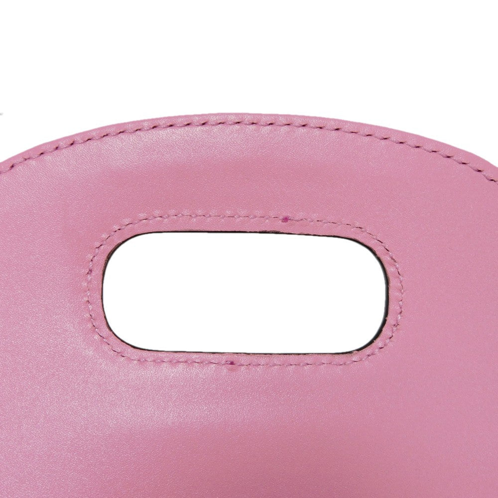GUCCI Handbag 702106 UZY0T 5814 Smooth Calfskin Leather pink Bamboo Mini Shoulder Bag