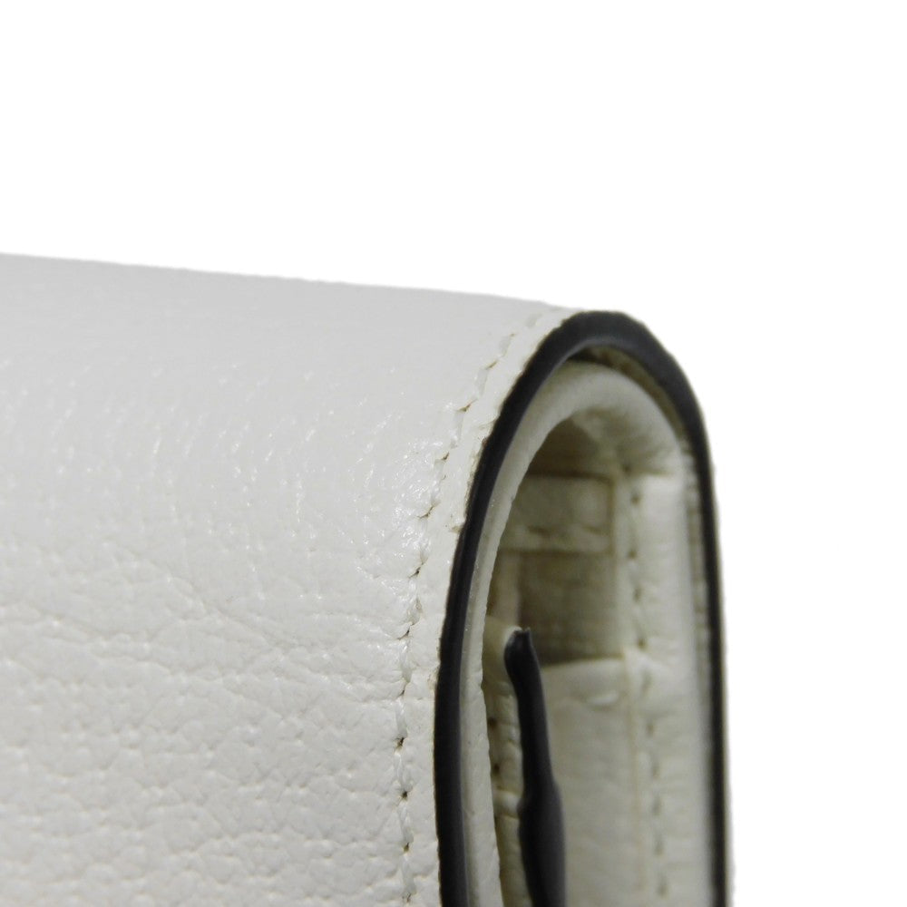 GUCCI Bifold Wallet 702248 DJ24G 8847 Textured leather white Adidas Horsebit Shoulder Compact Wallet
