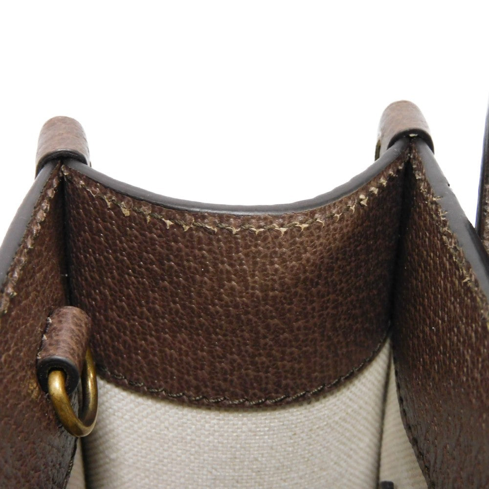 GUCCI Tote Bag 671623 US7EC 9396 GG Supreme canvas (polyurethane processing) x Calfskin leather beige GG Supreme Tiger GG Mini Tote