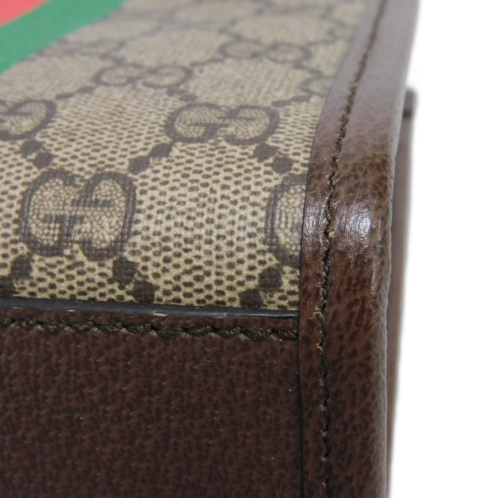 GUCCI Tote Bag 671623 US7EC 9396 GG Supreme canvas (polyurethane processing) x Calfskin leather beige GG Supreme Tiger GG Mini Tote