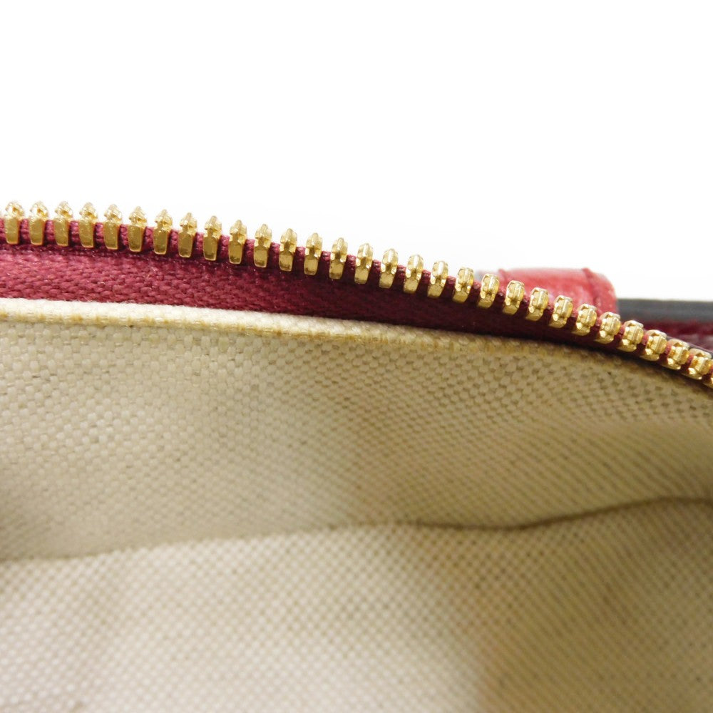 GUCCI Shoulder Bag 655596 2TVAG 9795 GG Mini Supreme canvas and calf leather Brown x red Mini GG Supreme ChainShoulder bag