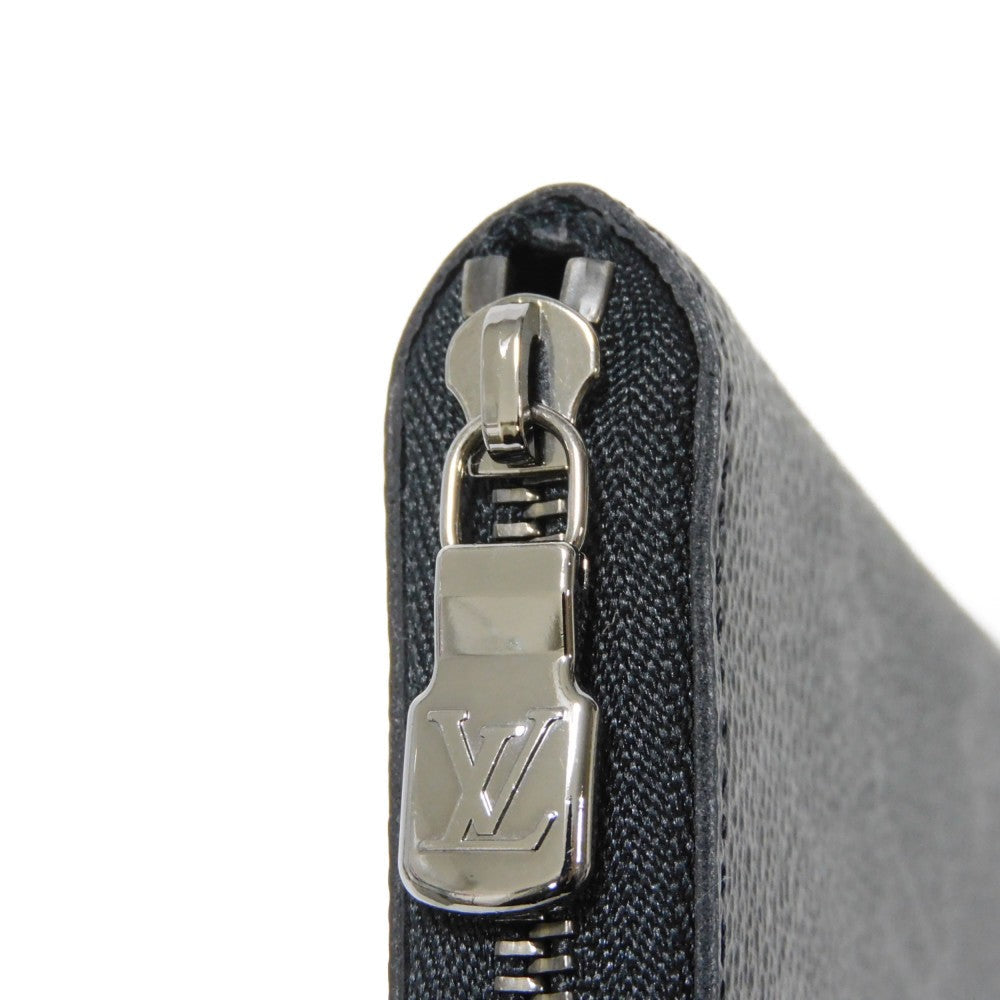 LOUIS VUITTON Coin case M81662 Monogram Eclipse canvas x grain leather Noir Monogram Eclipse Zippy Coin Purse Vertical
