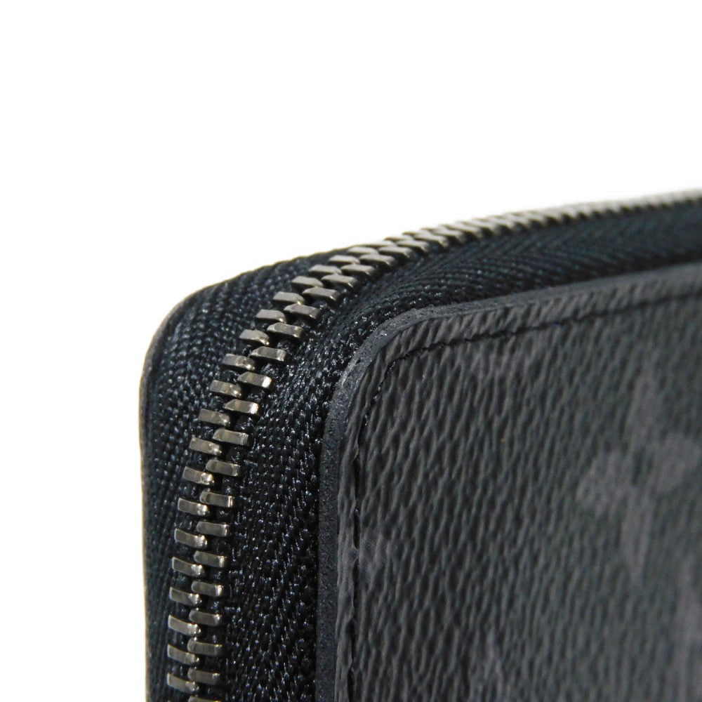 LOUIS VUITTON Coin case M81662 Monogram Eclipse canvas x grain leather Noir Monogram Eclipse Zippy Coin Purse Vertical