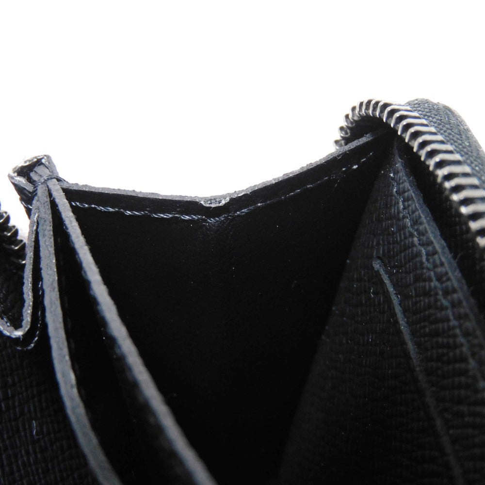 LOUIS VUITTON Coin case M81662 Monogram Eclipse canvas x grain leather Noir Monogram Eclipse Zippy Coin Purse Vertical