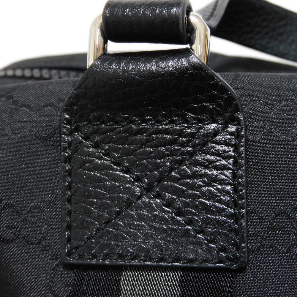 GUCCI Handbag 449180 G1XXN 8615 GG nylon canvas x calf leather black GG nylon Boston Duffel bag