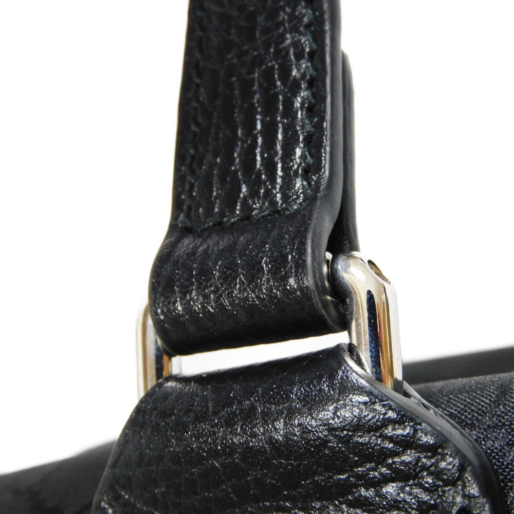 GUCCI Handbag 449180 G1XXN 8615 GG nylon canvas x calf leather black GG nylon Boston Duffel bag