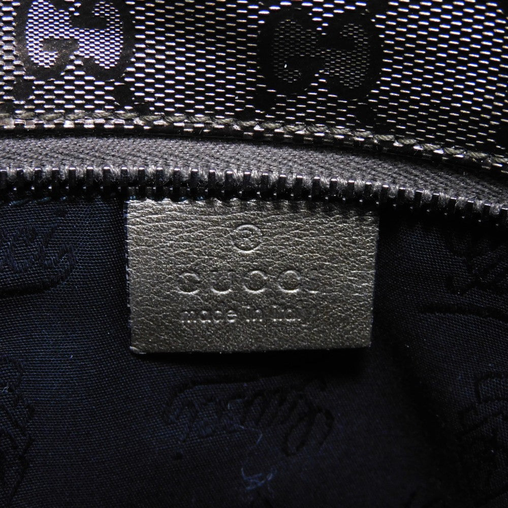 GUCCI Tote Bag 211138 GG Imprime Canvas (PVC coating) Metallic khaki Logo embossing GG IMPLEMENT TOTE