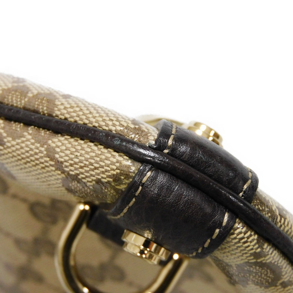GUCCI Shoulder Bag 268642 GG Crystal Canvas (Plastics finish) beige GG crystal abby messenger bag