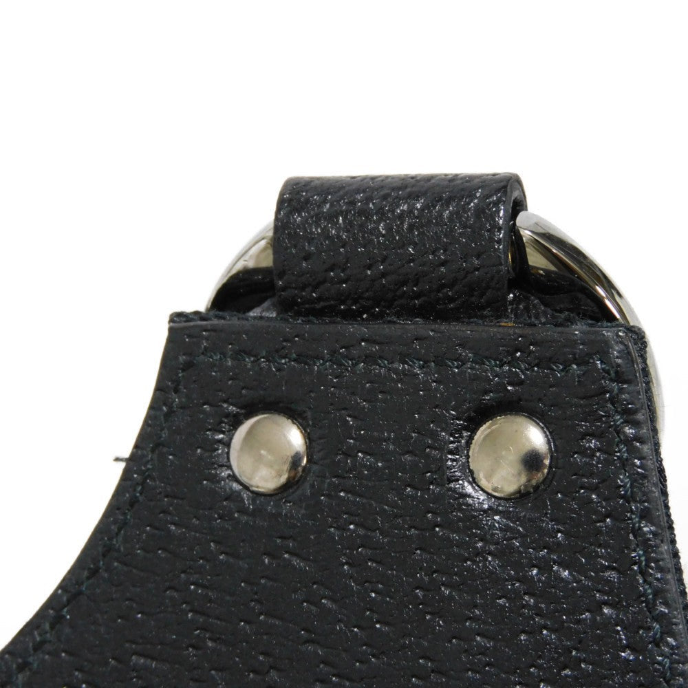 GUCCI Handbag 131329 GG canvas x calf leather black GG canvas Top Handle