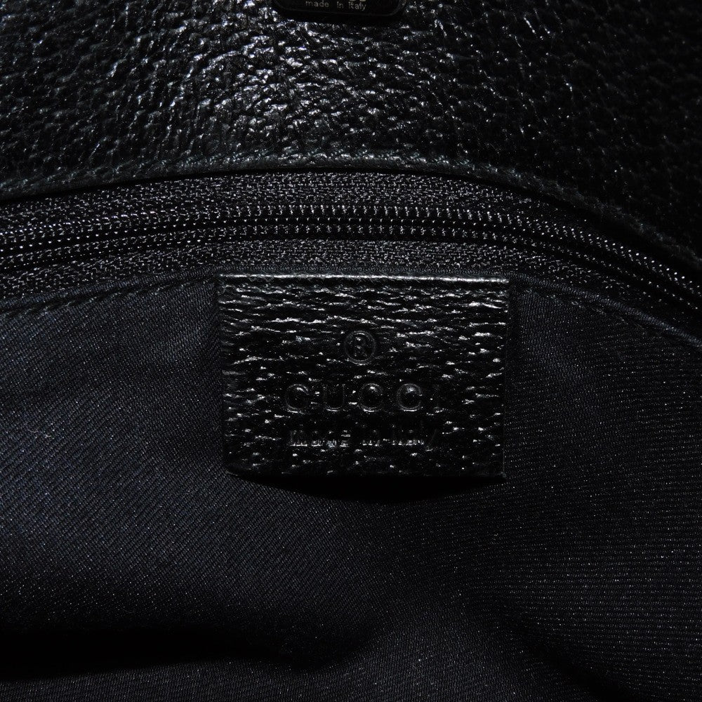 GUCCI Handbag 131329 GG canvas x calf leather black GG canvas Top Handle