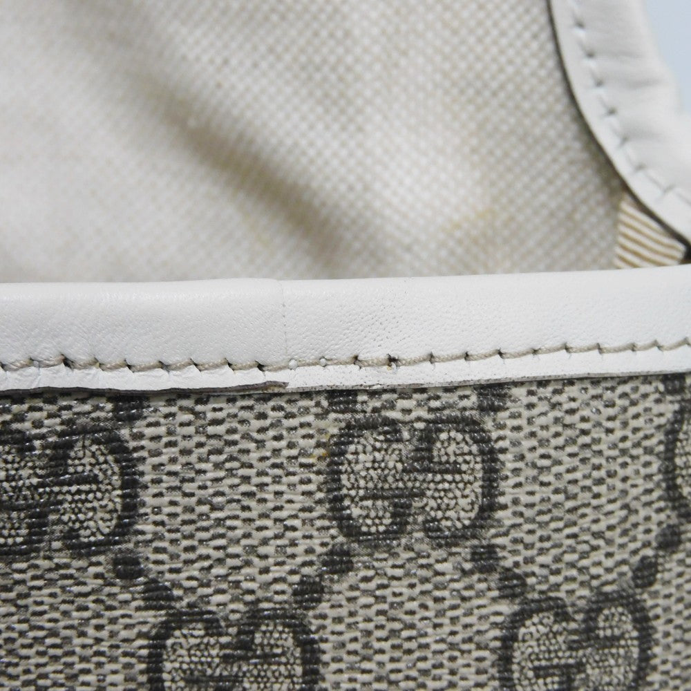 GUCCI Shoulder Bag 223666 GG Plus Canvas (PVC-coated) x Calfskin Leather beige GG plus Mini messenger bag