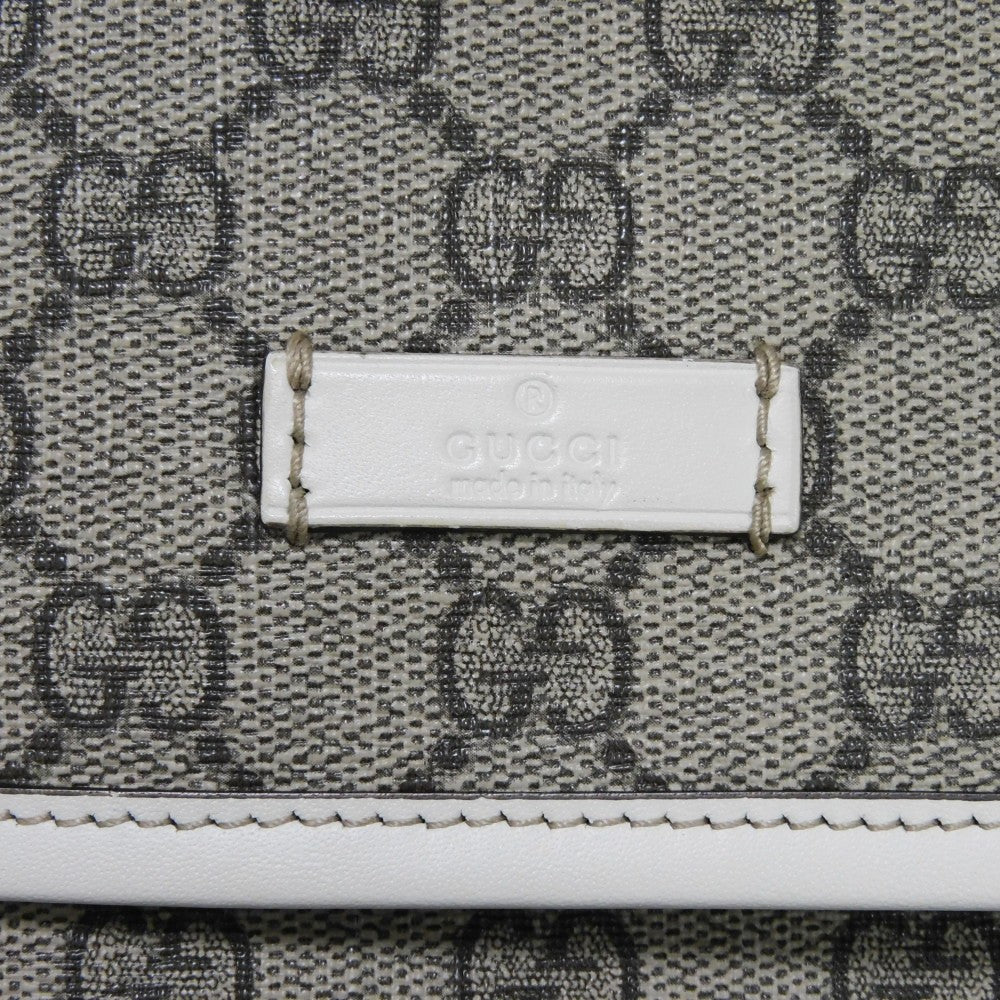 GUCCI Shoulder Bag 223666 GG Plus Canvas (PVC-coated) x Calfskin Leather beige GG plus Mini messenger bag