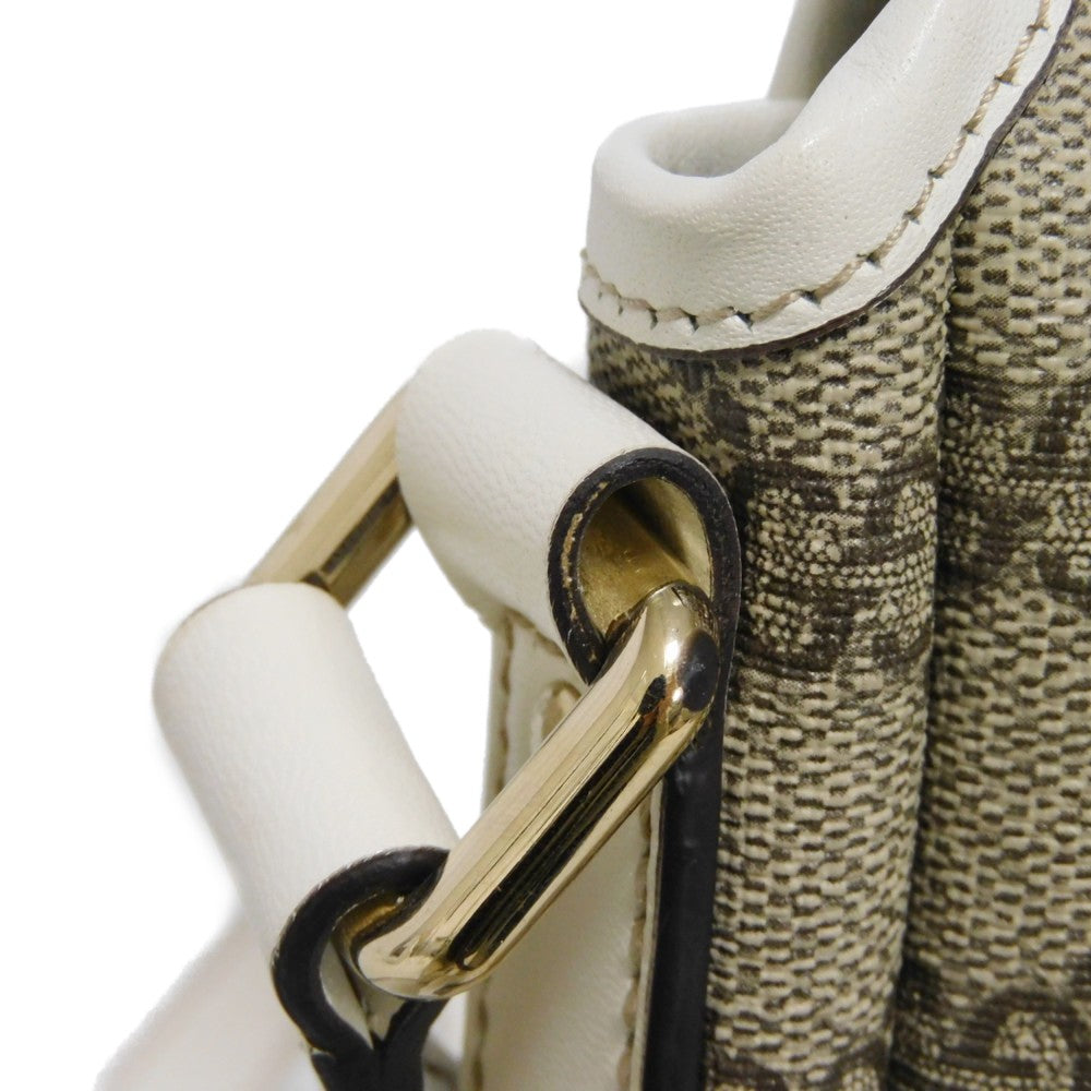 GUCCI Shoulder Bag 223666 GG Plus Canvas (PVC-coated) x Calfskin Leather beige GG plus Mini messenger bag