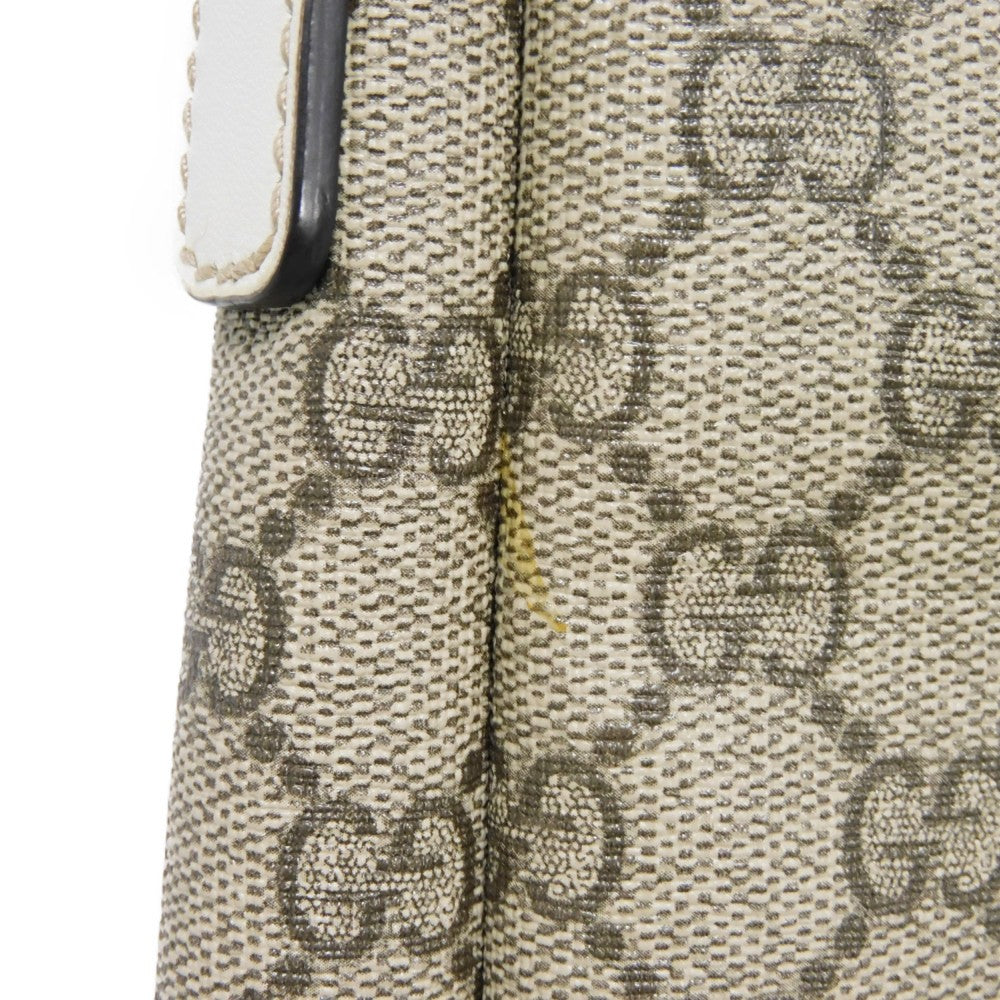 GUCCI Shoulder Bag 223666 GG Plus Canvas (PVC-coated) x Calfskin Leather beige GG plus Mini messenger bag