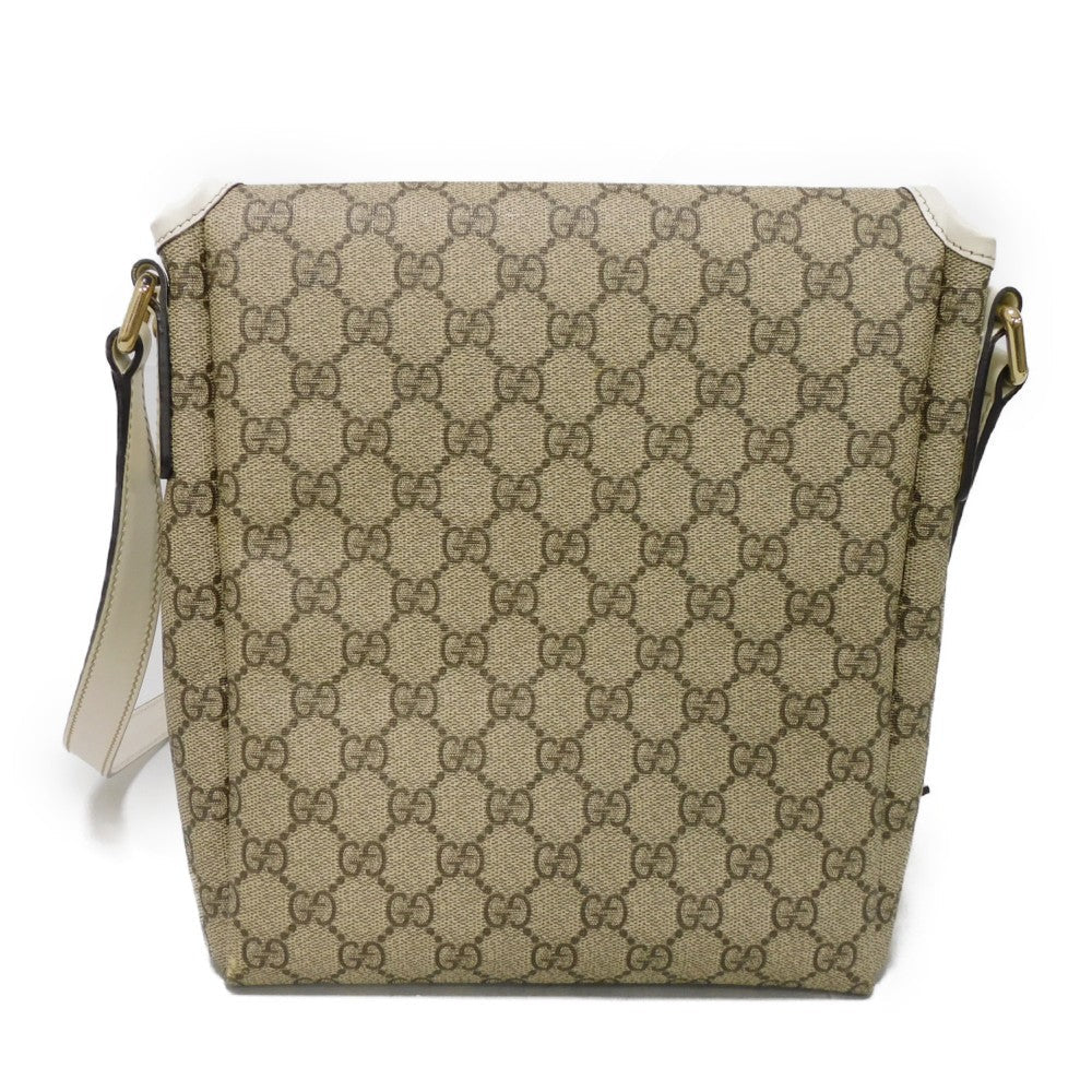 GUCCI Shoulder Bag 223666 GG Plus Canvas (PVC-coated) x Calfskin Leather beige GG plus Mini messenger bag