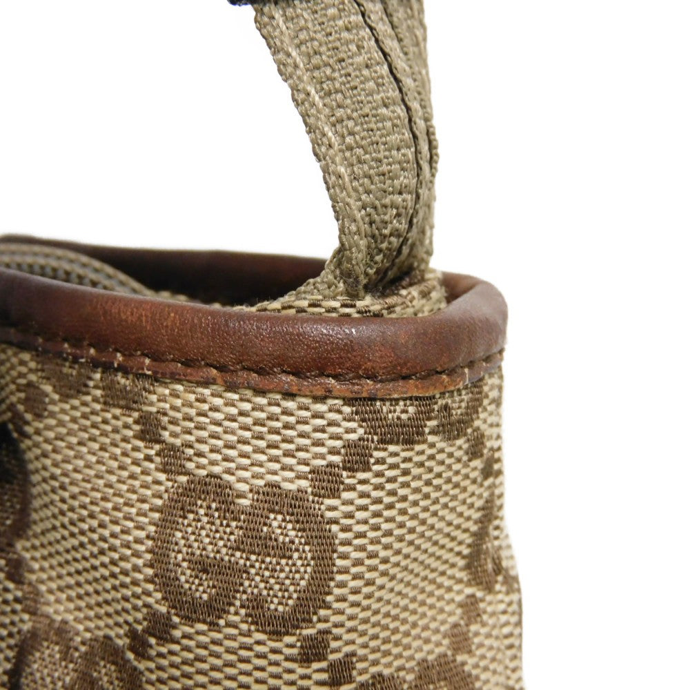 GUCCI Tote Bag 28893 GG canvas x calf leather beige GG canvas logo mini tote