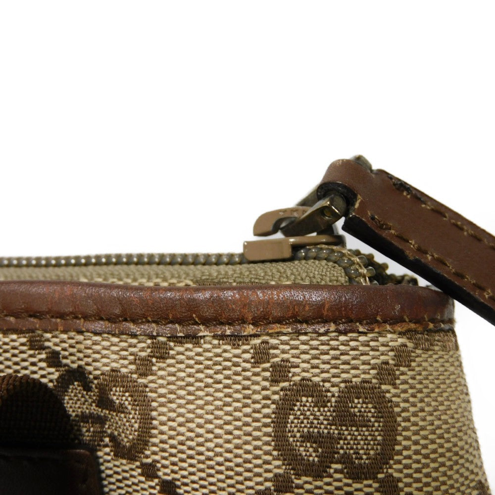 GUCCI Tote Bag 28893 GG canvas x calf leather beige GG canvas logo mini tote