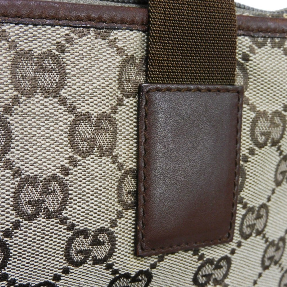 GUCCI Tote Bag 28893 GG canvas x calf leather beige GG canvas logo mini tote