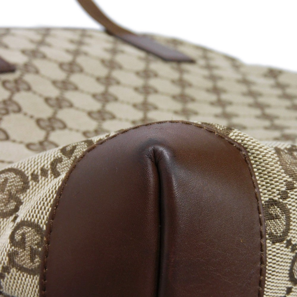 GUCCI Tote Bag 28893 GG canvas x calf leather beige GG canvas logo mini tote