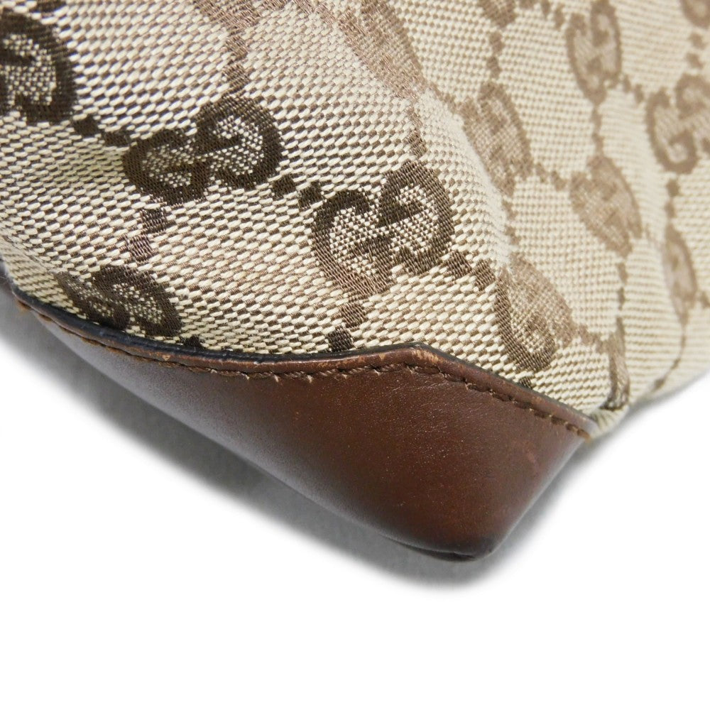 GUCCI Tote Bag 28893 GG canvas x calf leather beige GG canvas logo mini tote