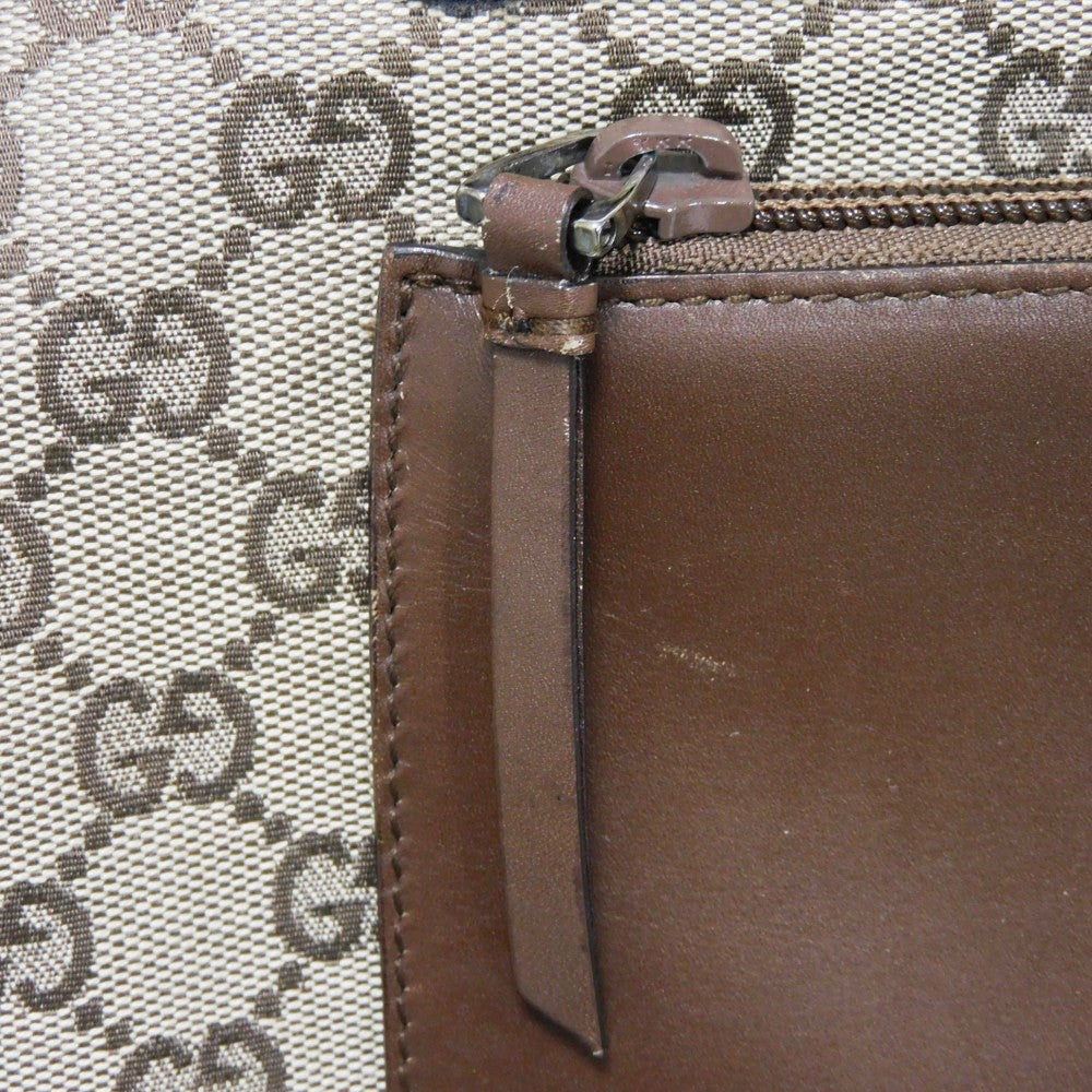 GUCCI Tote Bag 28893 GG canvas x calf leather beige GG canvas logo mini tote