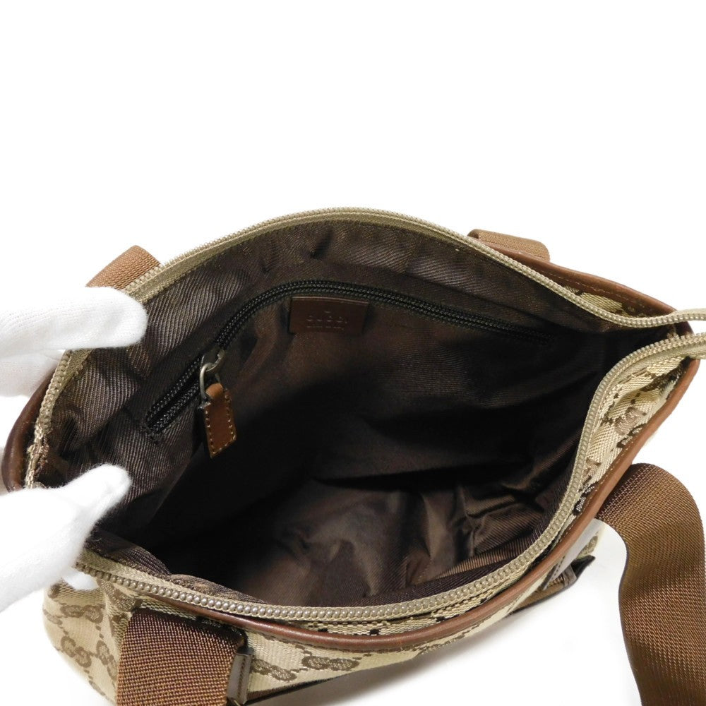 GUCCI Tote Bag 28893 GG canvas x calf leather beige GG canvas logo mini tote
