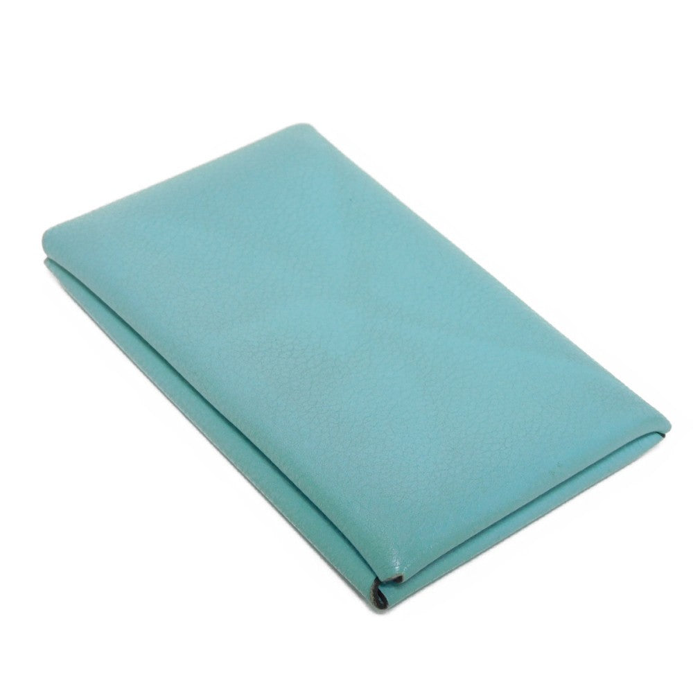 HERMES Card Case Evercolor Blue Atoll Calvi