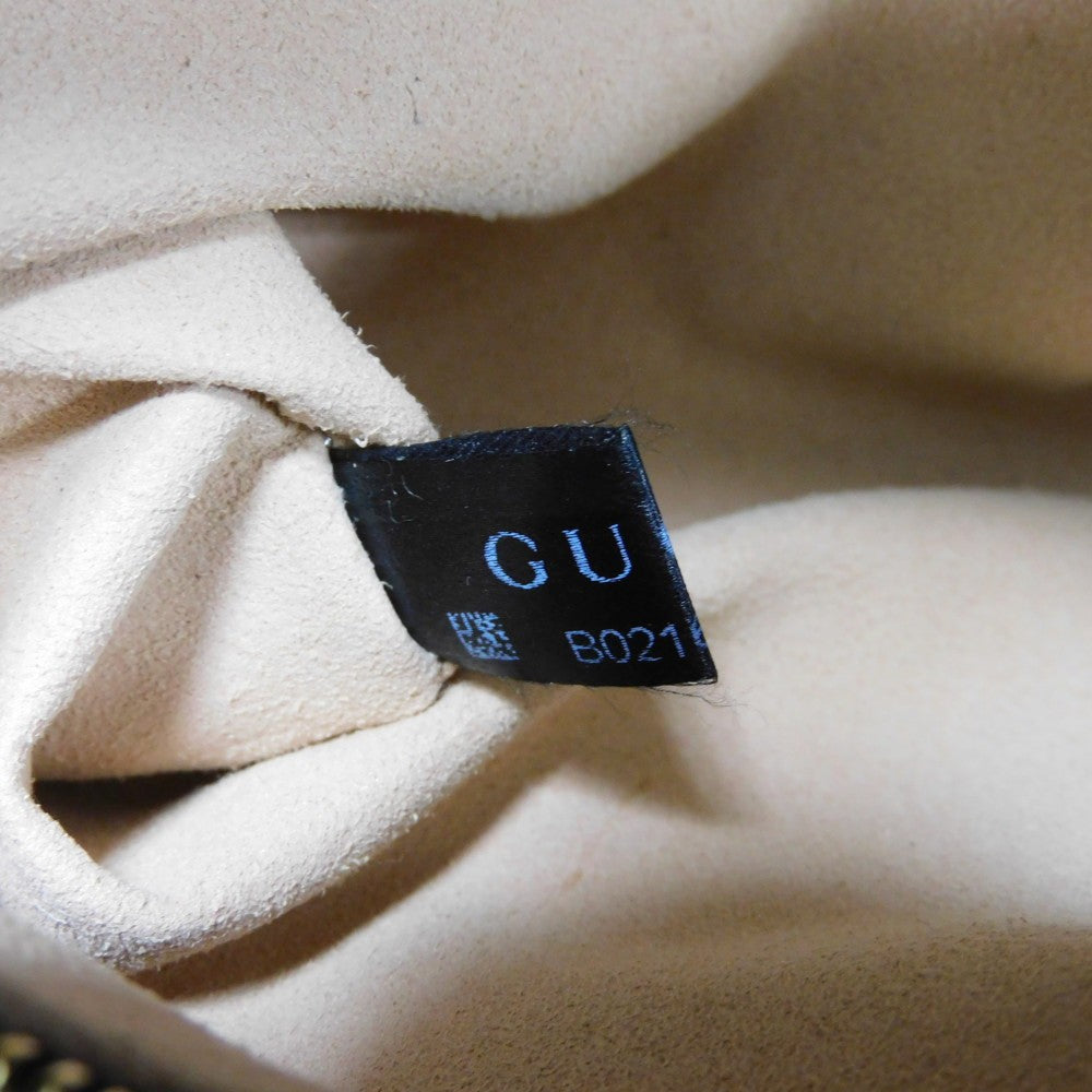 GUCCI Handbag 453766 DVU0G 1000 Smooth Calfskin Leather black Bamboo Faux Pearl Nim Fair Medium